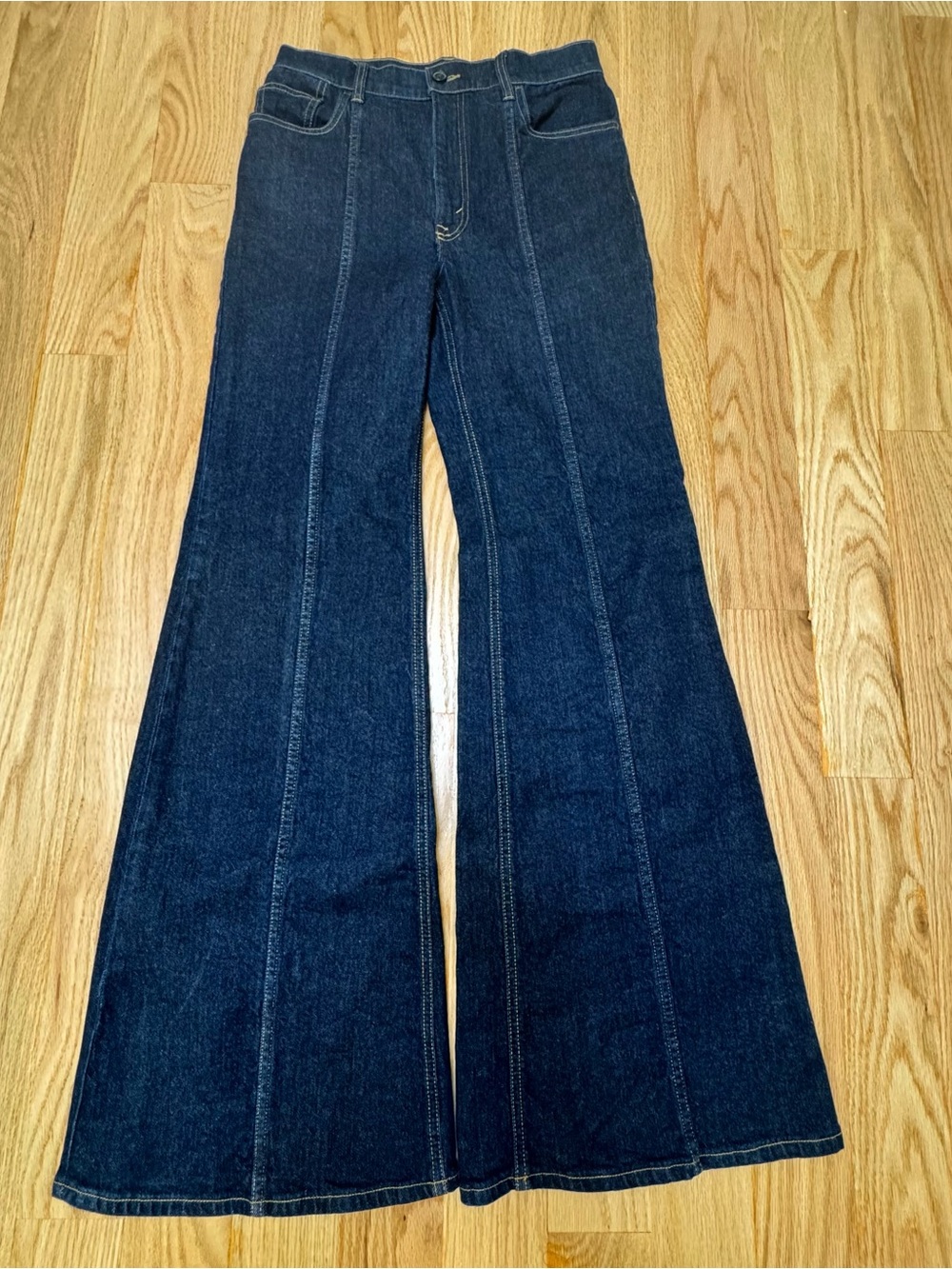 Ralph Lauren Dark Blue High-Rise Flared Jeans